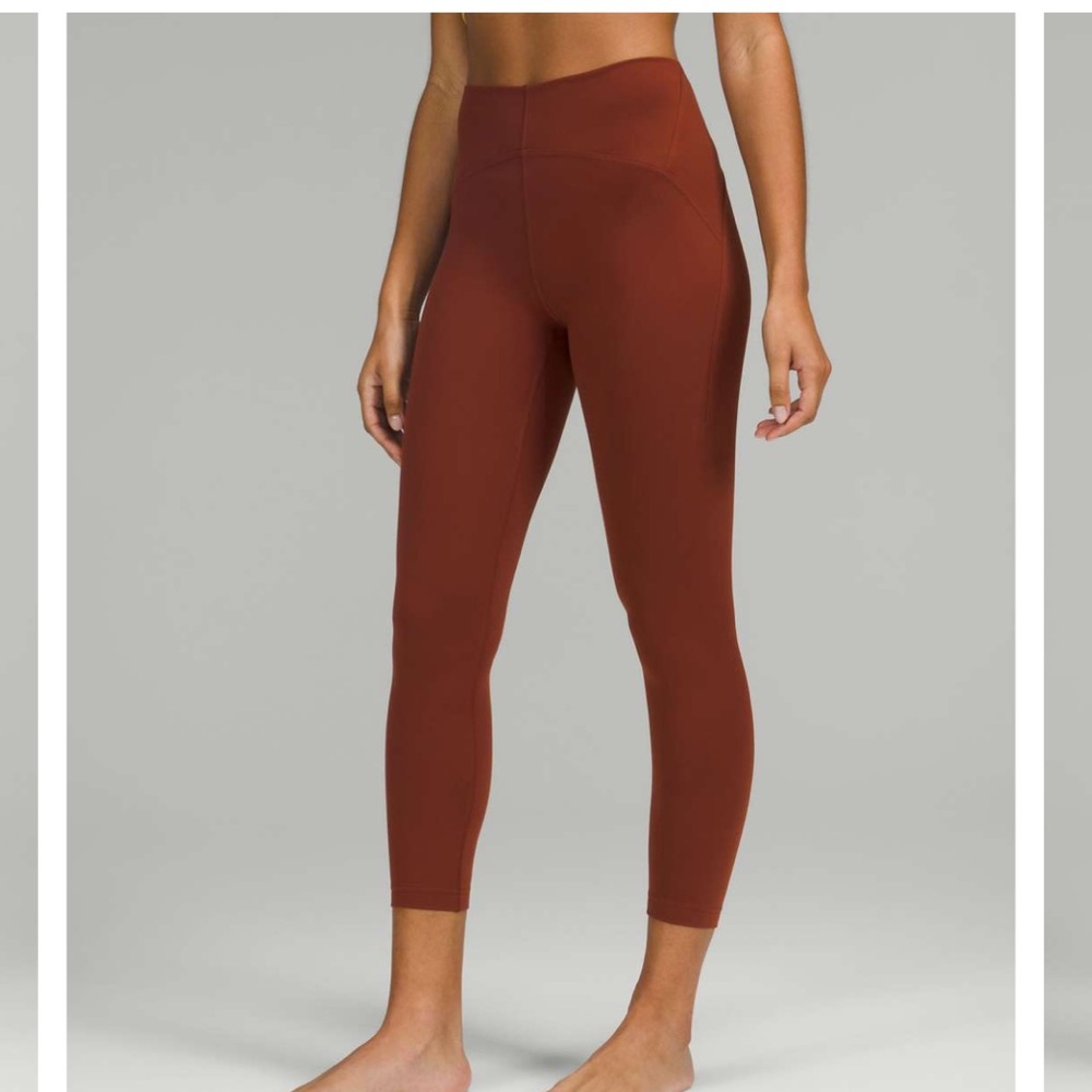 Lululemon Instill High-Rise Tight Leggings 25" Date Brown.  Size 8.